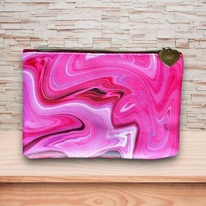 Pink Swirl Clutch Bag